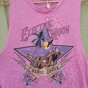 Spell Sample Electric Moon Lilac Singlet Tank Top Tee S Pink Purple OOAK New NWT